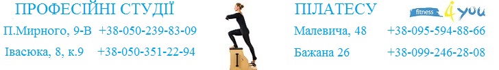 Перші професійні студії International Pilates University Fitness4you